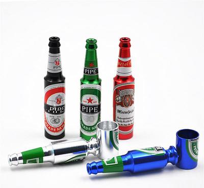 【小號 啤酒瓶金屬煙斗 雷鬼 牙 買加 鋁煙斗 beer bo】價格_廠家_圖片 -